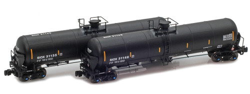 American Z Line ~ Z Scale ~ Trinity 31K Gallon Modified Tank Car ~ 2-Pack ~ Sioux City Dressed Beef SIOX #31135 & #31146 ~ 915501-1
