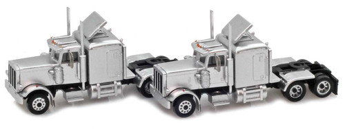 American Z Line ~ Z Scale ~ Silver Hood Truck with Crew Cab 2 pack ~ 96004