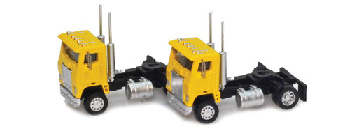 American Z Line ~ Z Scale ~ Yellow Cab-Over Truck 2 pack ~ 96106