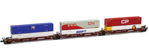 American Z Line ~ Z Scale ~ Gunderson MAXI-IV Intermodal ~ 1 Set ~ BNSF ~ 906558-5