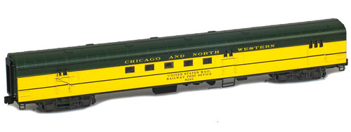 American Z Line ~ Z Scale ~ Lightweight Mail Railway Post Office Passenger Car ~ Chicago & North Western CNW #8201 ~ 73905-1