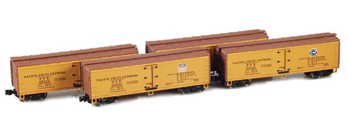 American Z Line ~ Z Scale ~ 40' PFE Wooden Reefer ~ 4-Pack ~ Union Pacific UP ~ 900802-3