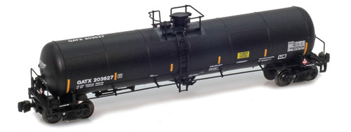 American Z Line ~ Z Scale ~ Trinity 31K Gallon Tank Car Without Shield ~ GATX #203610 ~ 905512-1