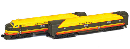 American Z Line ~ Z Scale ~ EMD E7A-B Set ~ 2 Units ~ Seaboard Coast Line SCL #3027 & #3106 ~ DC Version ~ 64611-2