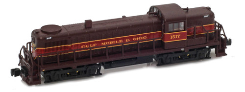 American Z Line ~ Z Scale ~ ALCO RS-3 Phase I ~ Gulf, Mobile & Ohio GM&O #1522 ~ DC Version ~ 63330-2