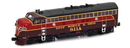 American Z Line ~ Z Scale ~ EMD F7A ~ GM&O #812A ~ DC Version ~ 63021-2