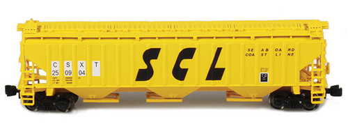 American Z Line ~ Z Scale ~ PS-2 Covered Hopper ~ Seaboard Coast Line SCL #250932 ~ 91936-2