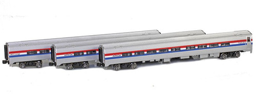 American Z Line ~ Z Scale ~ AmFleet II ~ 3-Pack ~ Amtrak AMTK ~ 72076-1