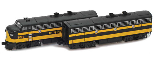 American Z Line ~ Z Scale ~ EMD F7 A-B Set ~ Frisco SLSF #5018 & #5139 ~ DC Version ~ 63014-1