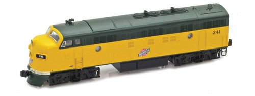 American Z Line ~ Z Scale ~ EMD FP7 ~ Chicago & North Western CNW #241 ~ DC Version ~ 65318-1