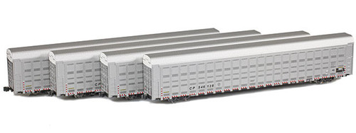 American Z Line ~ Z Scale ~ Johnstown America Autorack ~ 4-Pack ~ Canadian Pacific CP ~ 904103-2