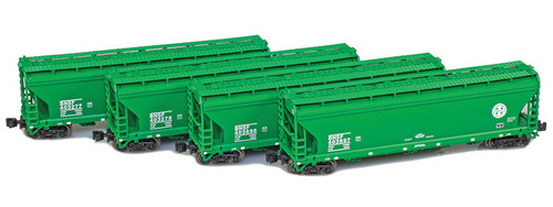 American Z Line ~ Z Scale ~ ACF 3-Bay Hopper ~ 2-Pack ~ BNSF ~ 90305-2