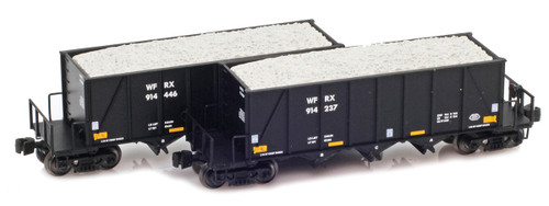 American Z Line ~ Z Scale ~ Ortner 40' Hopper ~ 2-Car Set ~ #914237 & #914446 ~ 905364-1