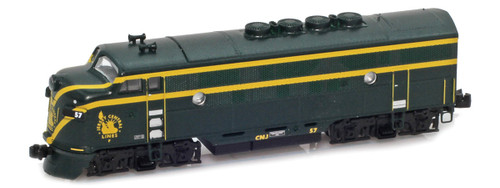 American Z Line ~ Z Scale ~ EMD F3A ~ Jersey Central CNJ #57 ~ DC Version ~ 62919-1