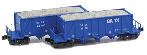 American Z Line ~ Z Scale ~ Ortner Hopper ~ 2-Car Set ~ GATX #62063 & #62071 ~ 905356-1