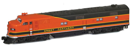 American Z Line ~ Z Scale ~ EMD E7A ~ Great Northern GN #512 ~ DC Version ~ 64614-2