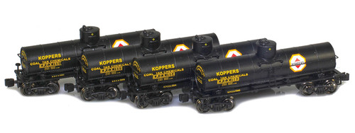 American Z Line ~ Z Scale ~ 1917 General American 8,000 Gallon Tank Car ~ 4-Pack ~ KOPX ~ 905003-1