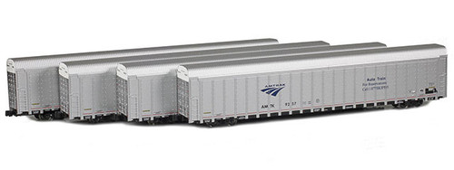 American Z Line ~ Z Scale ~ Auto Rack ~ 4-Pack ~ Amtrak AMTK ~ 904100-3