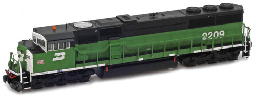 American Z Line ~ Z Scale ~ EMD SD60M ~ Burlington Northern BN #9209 ~ DC Version ~ 65042-1