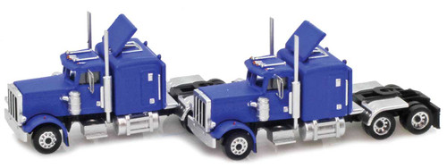 American Z Line ~ Z Scale ~ Blue Hood Truck with Crew Cab 2 pack ~ 96005