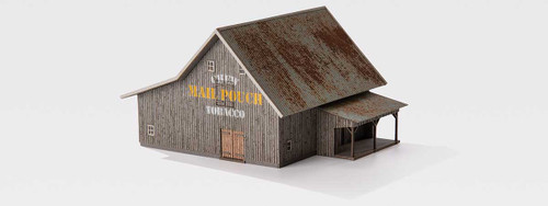 Archistories ~ Z Scale ~ Saltbox Barn ~ Grey Kit ~ 112221