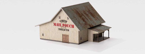 Archistories ~ Z Scale ~ Saltbox Barn ~ White Kit ~ 110221