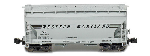 American Z Line ~ Z Scale ~ ACF 2-Bay Hopper ~ Western Maryland WM #604950 ~ 903914-2