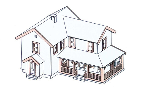 Archistories ~ Z Scale ~ Turn of the Century House ~ Alternative Components ~ 402261