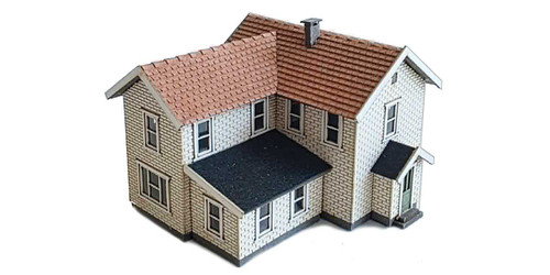 Archistories ~ Z Scale ~ Turn of The Century House ~ White Brick ~ 403261