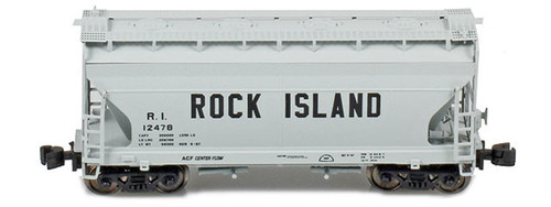 American Z Line ~ Z Scale ~ ACF 2-Bay Hopper ~ Chicago, Rock Island & Pacific RI #12478 ~ 903910-1