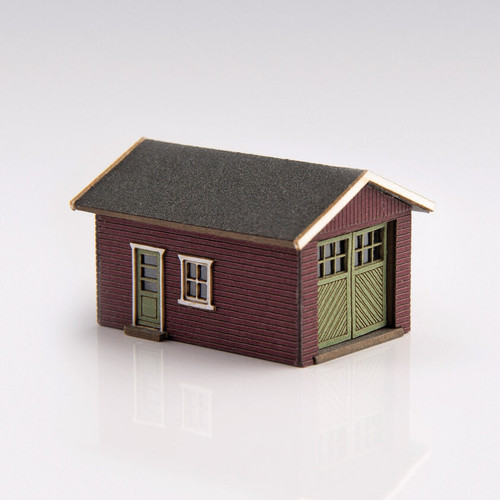 Archistories ~ Z Scale ~ Single Garage Kit ~ Ruby ~ 426070-R