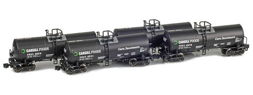 American Z Line ~ Z Scale ~ 17,600 Gallon Tank Car ~ 4-Pack ~ Cargill CRGX ~ 903806-1