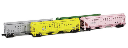 American Z Line ~ Z Scale ~ PS-2 Covered Hopper ~ 4-Pack ~ 90939-1