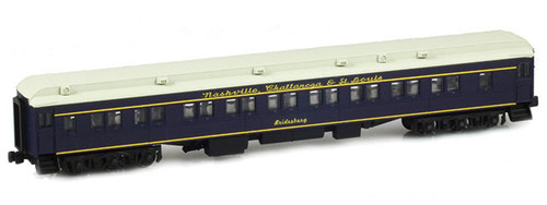 American Z Line ~ Z Scale ~ Parlor Car Bridesburg ~ Nashville, Chattanooga & St. Louis #28-1 ~ 71409-3