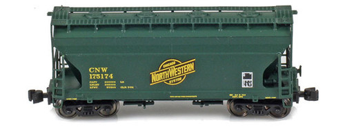 American Z Line ~ Z Scale ~ 2-Bay Hopper ~ Chicago & North Western CNW #175174 ~ 903903-1