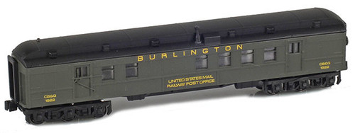 American Z Line ~ Z Scale ~ RPO United States Mail Railway Post Office ~ Chicago, Burlington, and Quincy CB&Q #1922 ~ 71918-2