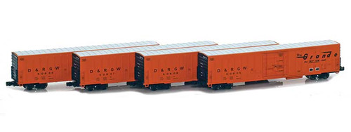 American Z Line ~ Z Scale ~ PC&F Beer Reefer ~ Set 1 ~ Denver & Rio Grande Western D&RGW ~ 90264-1