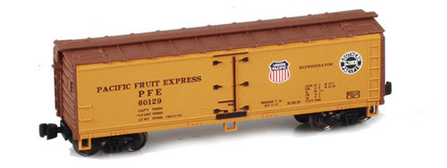 American Z Line ~ Z Scale ~ 40' PFE Wooden Reefer ~ Southern Pacific SP #60669 ~ 910801-4