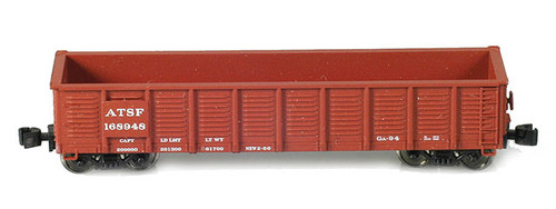 American Z Line ~ Z Scale ~ Waffle Gondola ~ Set 1 ~ Santa Fe ATSF ~ 90248-1