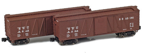 American Z Line ~ Z Scale ~ 40' Outside Braced Boxcar ~ 2-Car Set ~ Reading RDG #5604 & #5615 ~ 903177-1