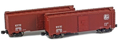 American Z Line ~ Z Scale ~ 40' AAR Boxcar ~ 2-Pack ~ Kansas City Southern KCS #14024 & #14097 ~ 904376-1