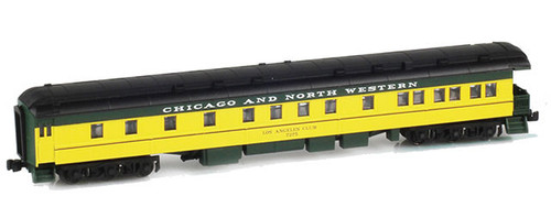 American Z Line ~ Z Scale ~ AF268-Z09 Observation Los Angeles Club ~ Chicago & North Western CNW ~ 71805-1