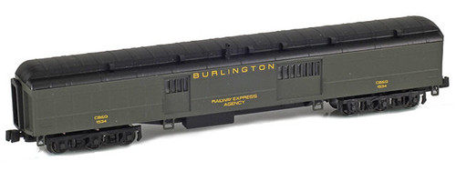 American Z Line ~ Z Scale ~ Baggage Car ~ Chicago, Burlington, and Quincy CB&Q #1564 ~ 71618-2