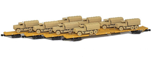 American Z Line ~ Z Scale ~ 89' Flat Car ~ 4 Units ~ RTTX ~ 901510-5SA