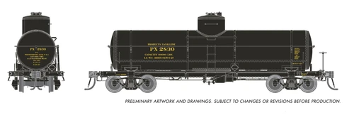 Rapido ~ HO Scale ~ Union X-3 8,000 Gal Tank Car ~ Products Tank Line PX #2807 ~ 159106-2807