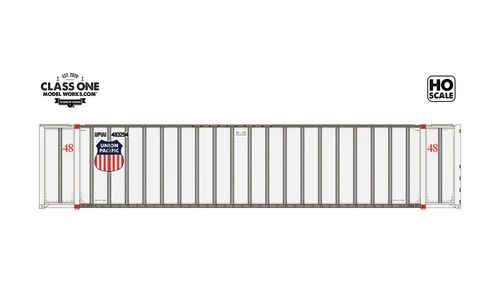 Class One Model Works ~ HO Scale ~ Monon 48' Exterior Post Containers ~ 2-Pack ~ Union Pacific UPUU #483002 / #483289 ~ CT00110
