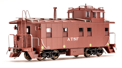 Class One Model Works ~ HO Scale ~ Peaked Roof Caboose ~ 500 Class Radio ~ Santa Fe ATSF Un-Numbered ~ CB00104