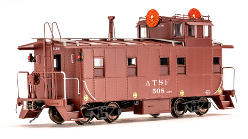 Class One Model Works ~ HO Scale ~ Peaked Roof Caboose ~ 500 Class Wig-Wag ~ Santa Fe ATSF #508 ~ CB00106