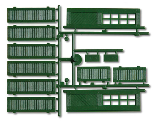 Pola G ~ G Scale ~ Shutters and Doors ~ Green ~ 333112