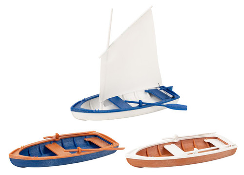 Pola G ~ G Scale ~ Rowboats and Sailboat ~ 3 Boats ~ 333150